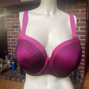 Torrid bra size 48C maroon with fishnet new without tags